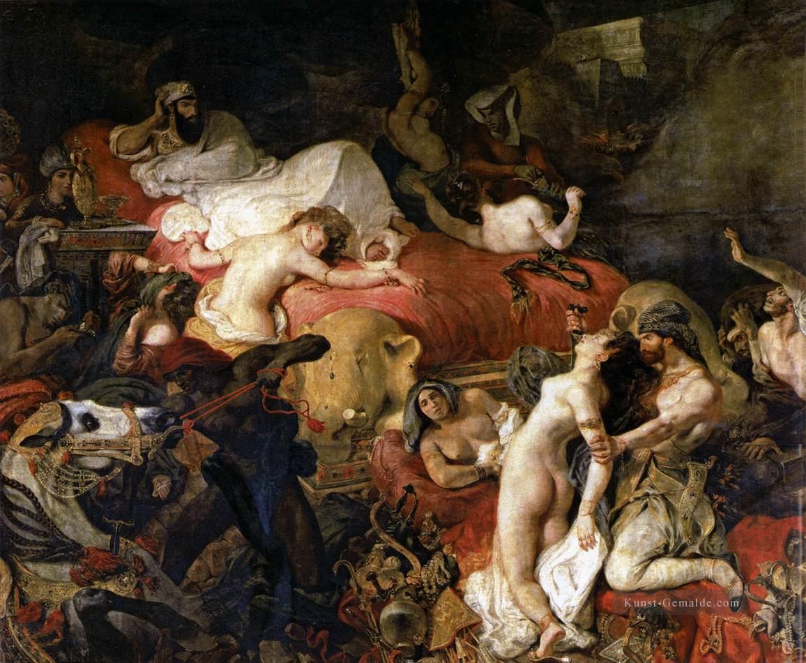 der Tod des Sardanapal romantische Eugene Delacroix Ölgemälde